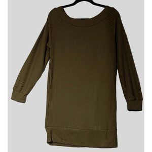 ANNA KACI Army Green L Long Shirt Long Sleeves